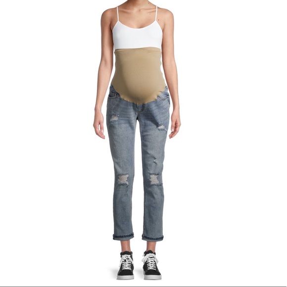 Women's Maternity Boyfriend Jeans - Picture 6 of 6